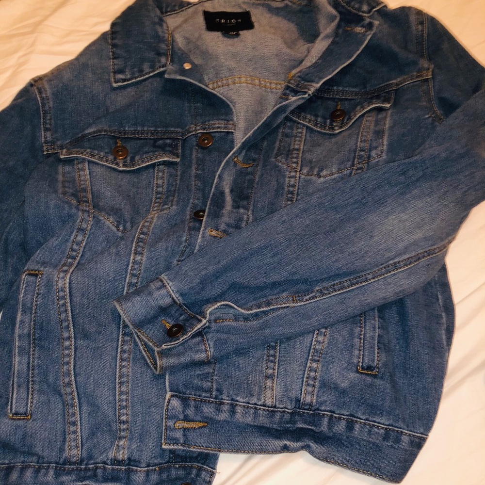 Oversized jean jacket